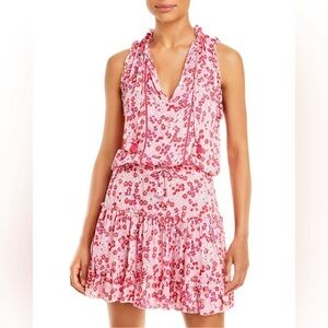 Poupette St Barth Pink Clara Mini Dress Size Medium